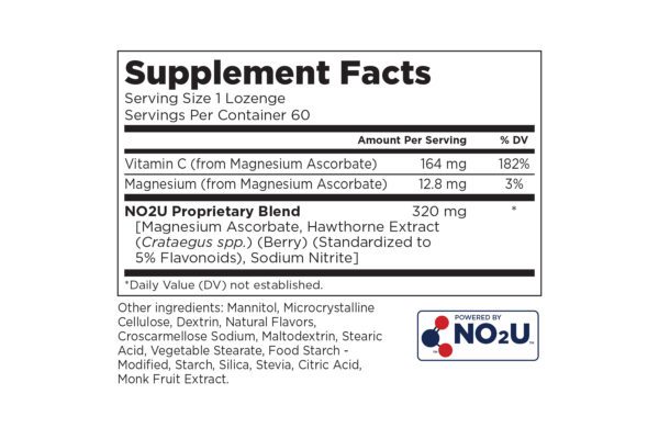 NO2U supplement facts